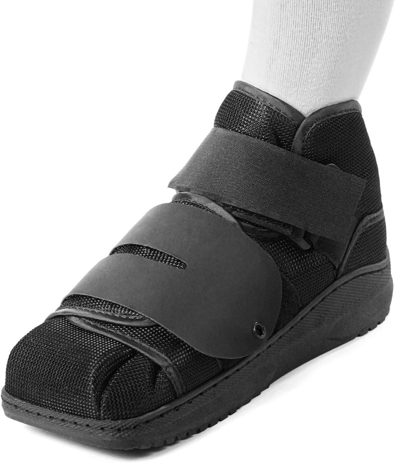 Estinko Closed Post Op Shoe Post Op Shoes Fracture Medical Walking Shoes for Men and Women-Post Surgery or Operation Foot Support Broken Foot or Toe Squared S - Image 1